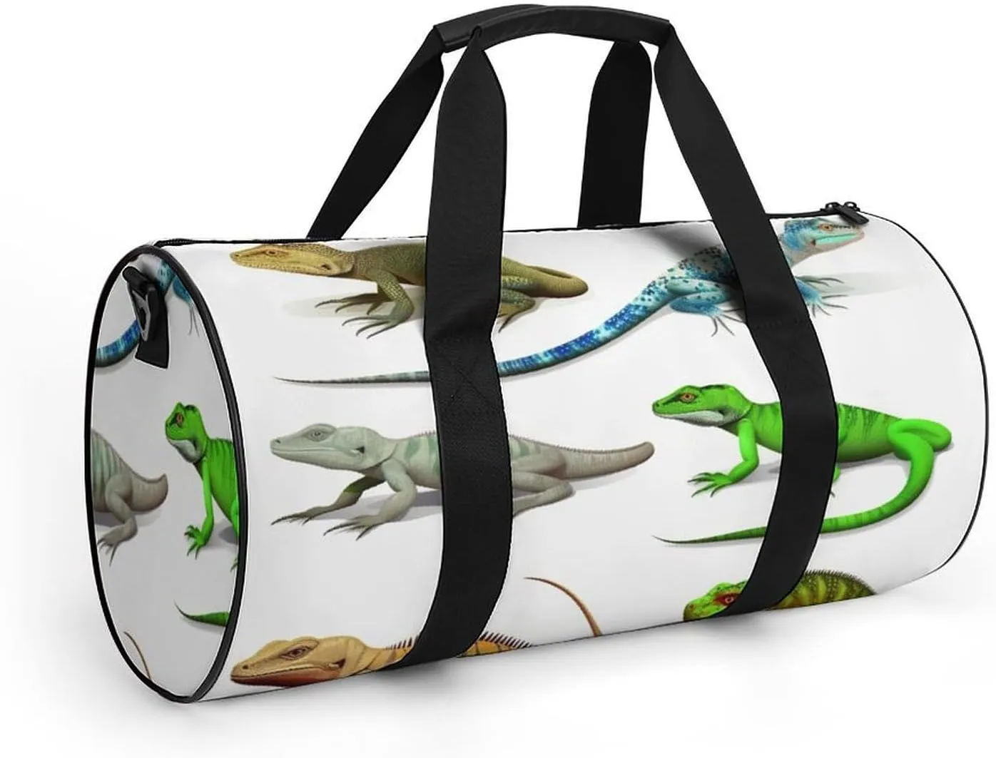 Gym Bags for Men Women Different Types of Lizard Duffle Bag Travel Overnight Bag with Shoe Compartment Tote Bags