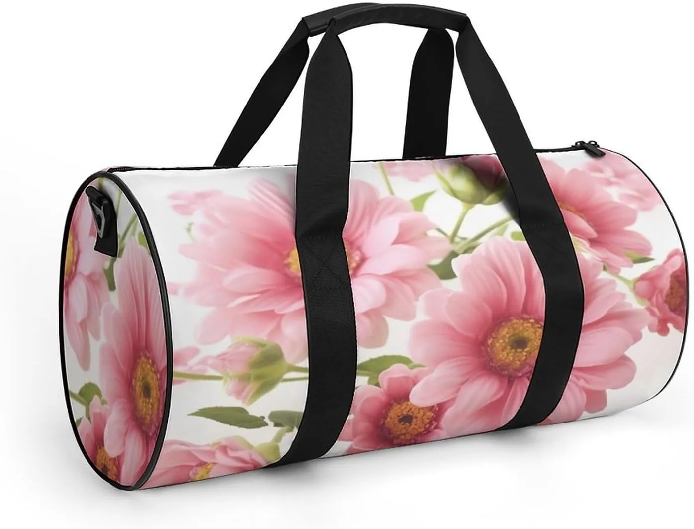 Gym Bags for Men Women Flowers Duffle Bag Travel Overnight Bag with Shoe Compartment Tote Bags