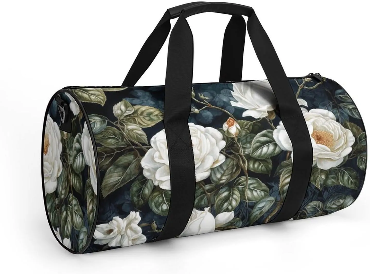 Gym Bags for Men Women Leaves And Vines Duffle Bag Travel Overnight Bag with Shoe Compartment Tote Bags