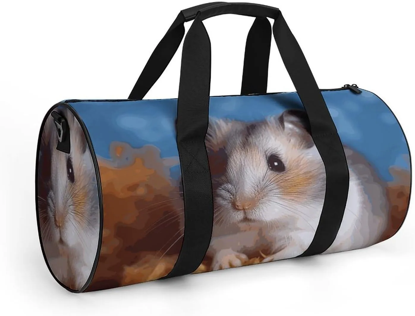 Gym Bags Small Hamster Duffel Bag Overnight Bag with Shoe Compartment Carryon Bag for Men Women