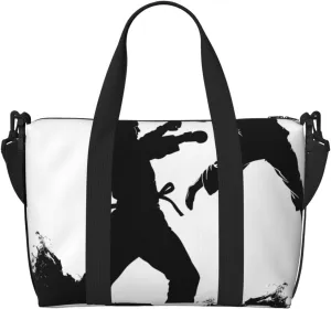 Gym Bags Small kickboxing Duffel Bag Overnight Bag with Shoe Compartment Carryon Bag for Men Women