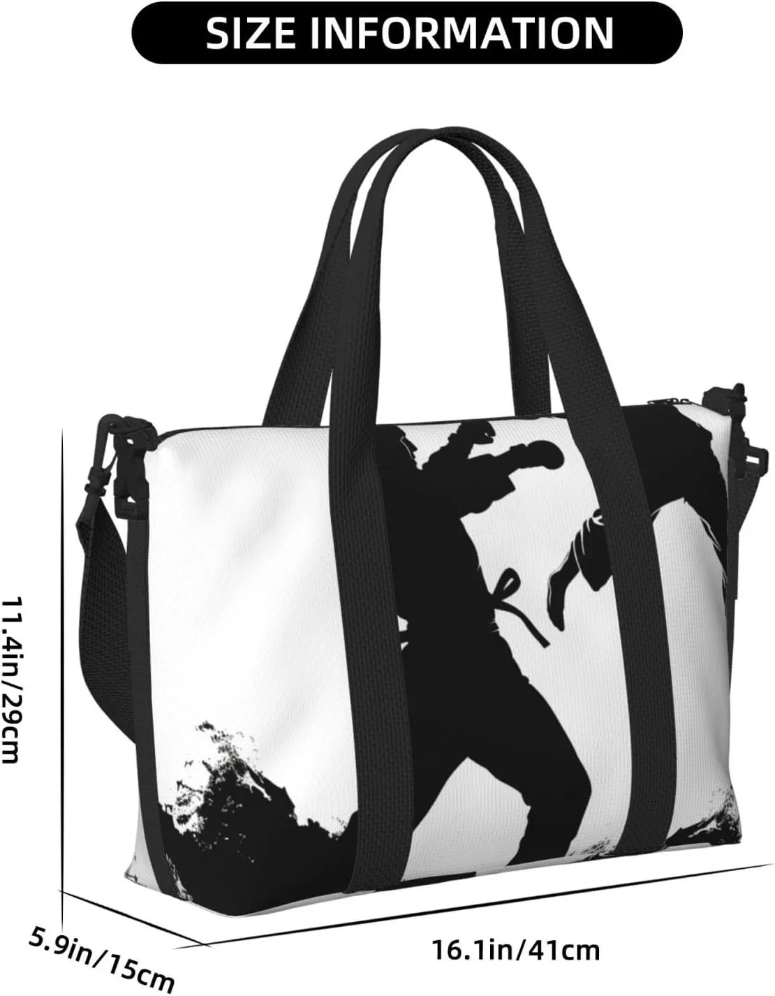 Gym Bags Small kickboxing Duffel Bag Overnight Bag with Shoe Compartment Carryon Bag for Men Women