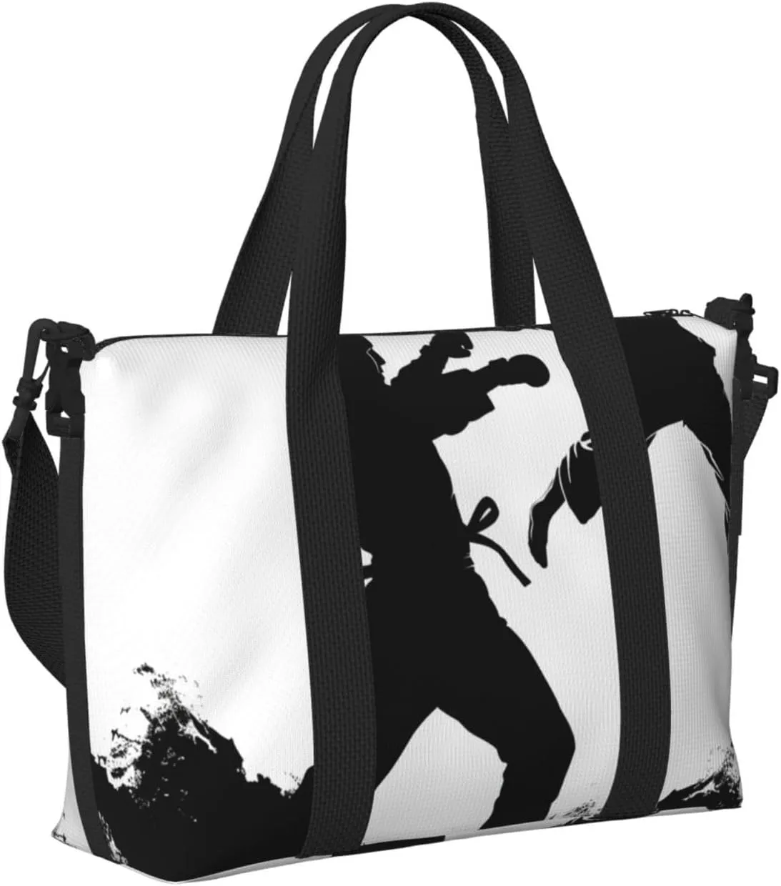 Gym Bags Small kickboxing Duffel Bag Overnight Bag with Shoe Compartment Carryon Bag for Men Women
