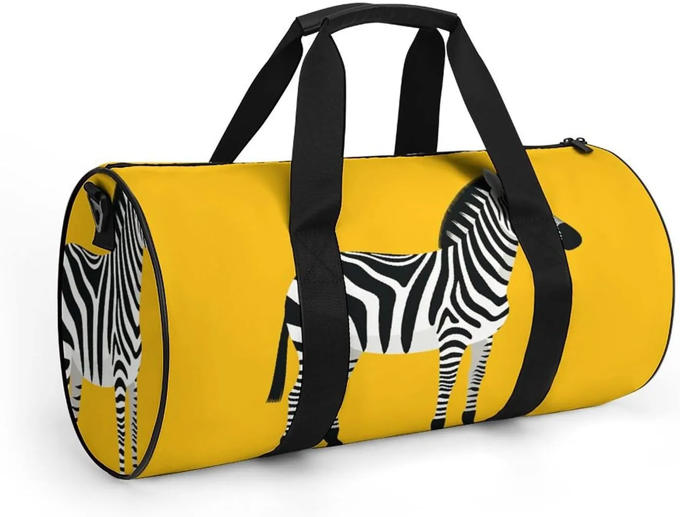 Gym Bags Small Simplified Zebra Duffel Bag Overnight Bag with Shoe Compartment Carryon Bag for Men Women