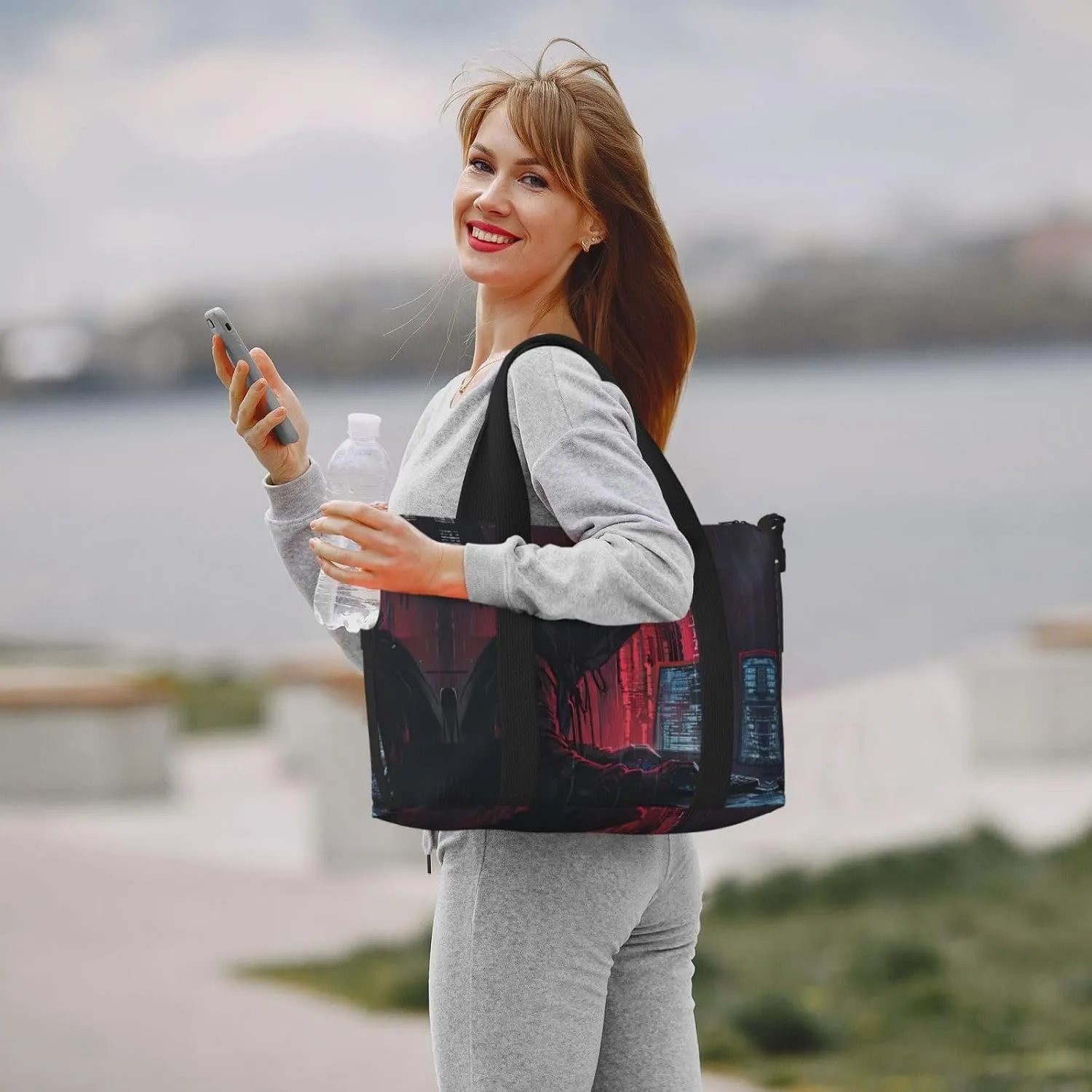 Hacker Attack Small Duffel Bag Foldable Travel Bag Weekender Bag Overnight Gym Hospital Bags For Women&Men