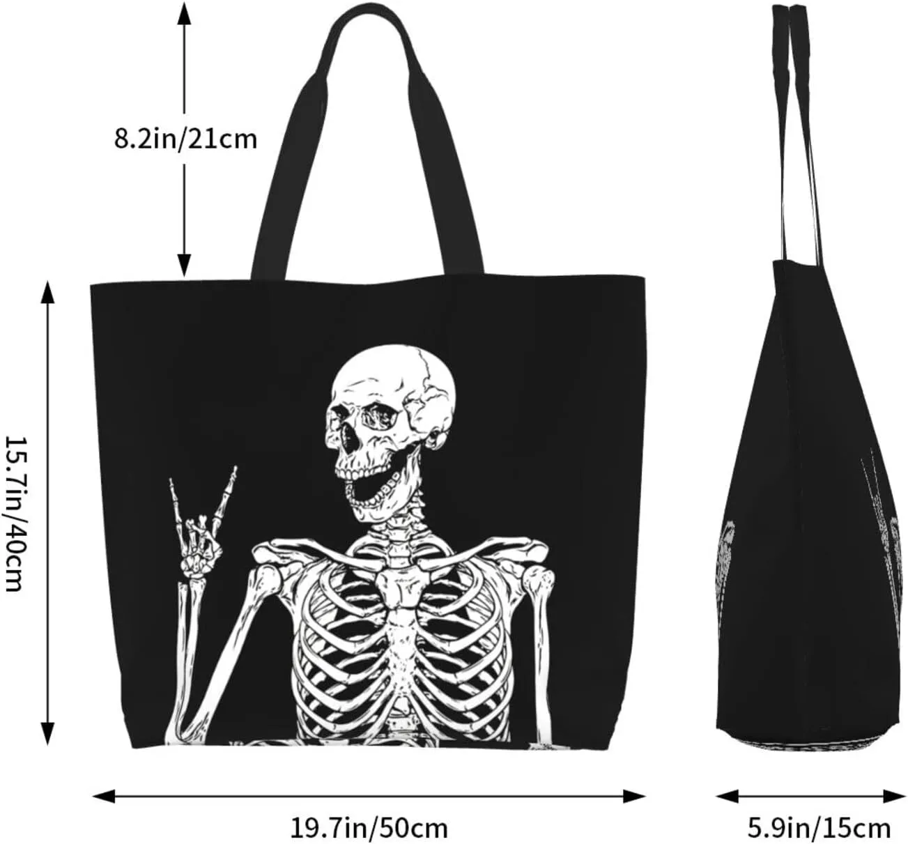 Halloween Tote Bags Large Women Reusable Shoulder Travel Shopping Gift Bags