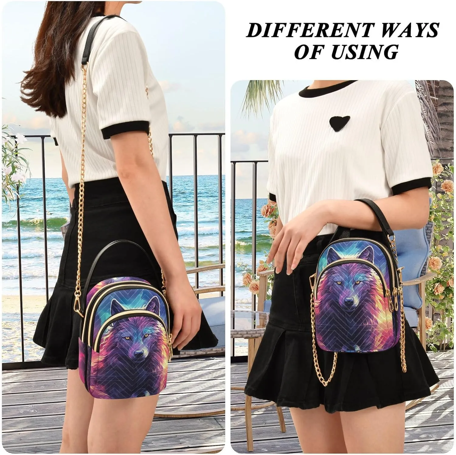 Handmade Christmas Art Women s Crossbody Handbags, Fashionable Crossbody Bags Small Crossbody Handbag for Women