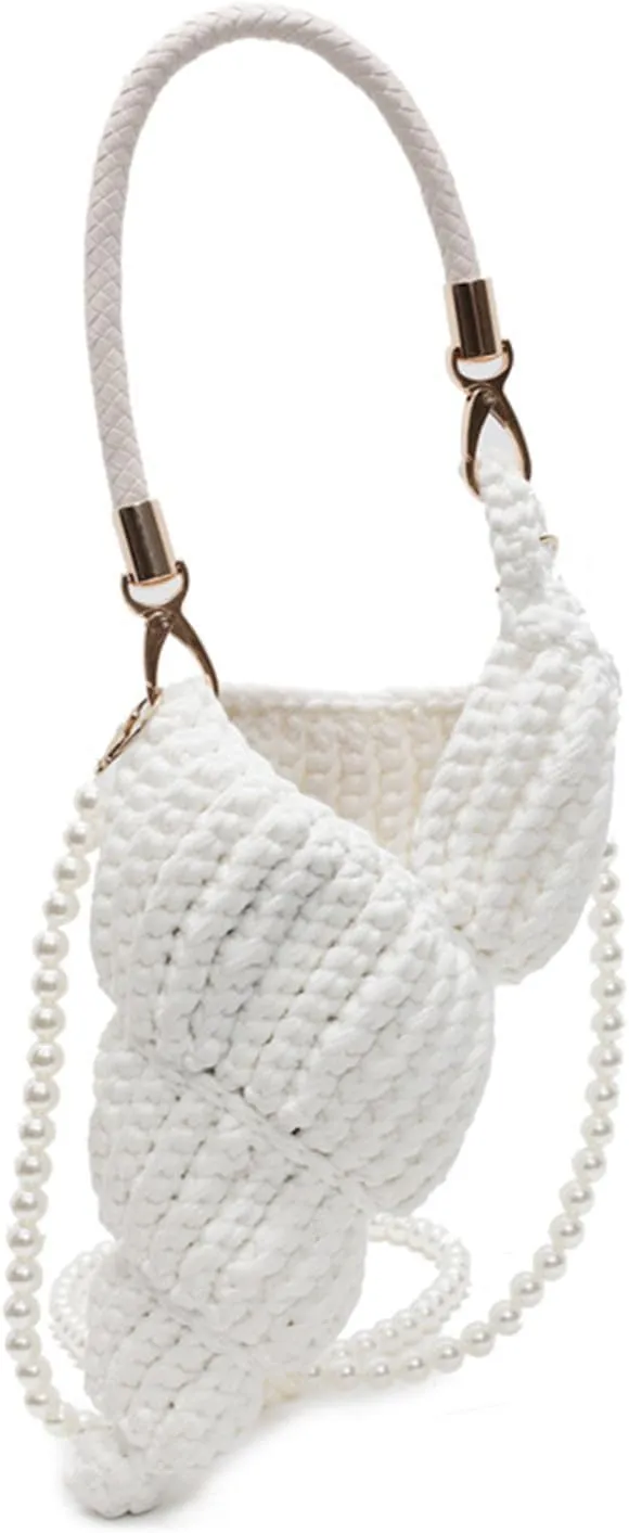 Handwoven Fashion Conch Bag for Women, Travel Necessary Shoulder Hand Bag, Lightweight Portable Crossbody Bag with Strap