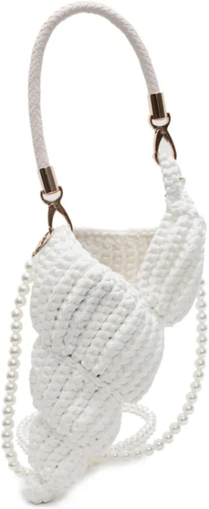 Handwoven Fashion Conch Bag for Women, Travel Necessary Shoulder Hand Bag, Lightweight Portable Crossbody Bag with Strap