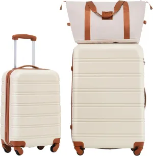 Hardshell Luggage Sets 2pcs,Bag Spinner Suitcase,Tsa Lock Lightweight and 360° Swivel Wheels, 20",28"