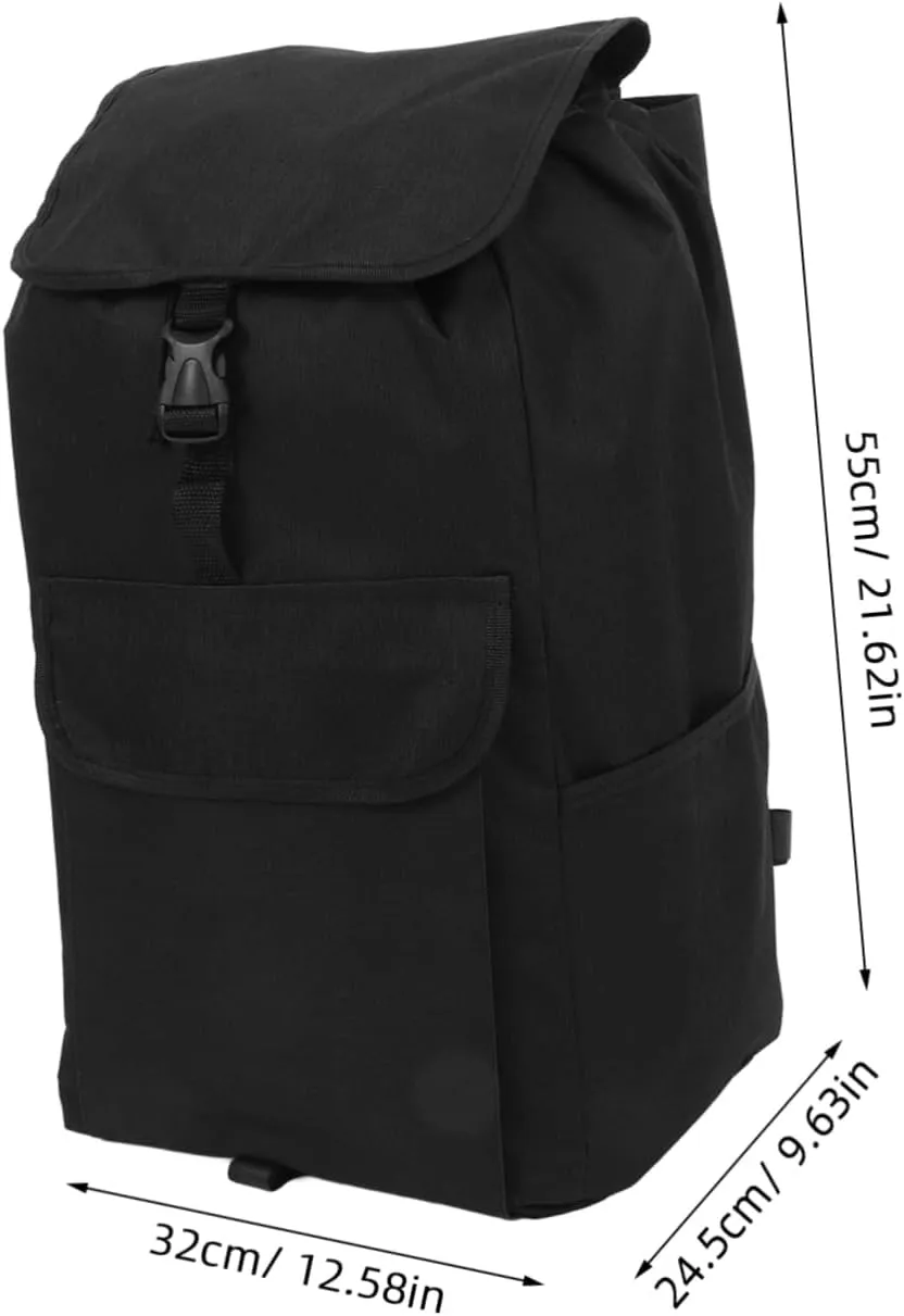 Heavy Duty Grocery Cart Bag Foldable Shopping Trolley Replacement Bag Oxford Cloth with Side Pocket for Outdoor Shopping and Picnic Activities