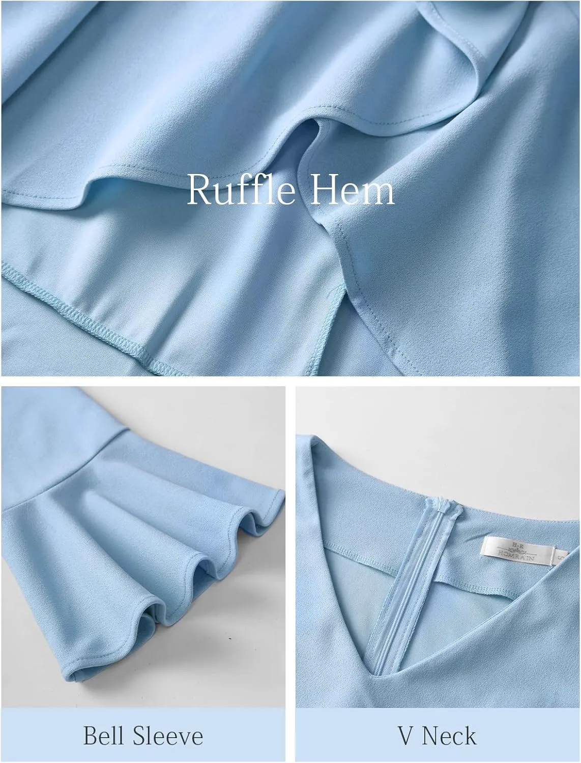 HomRain Wedding Guest Formal Dress for Women Elegant Cocktail Mother of The Bride Dress V-Neck for Prom Graduation