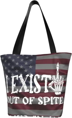 I Exists Purely Out Of Spite Fashion Shoulder Bag Large Capacity For Man Or Woman