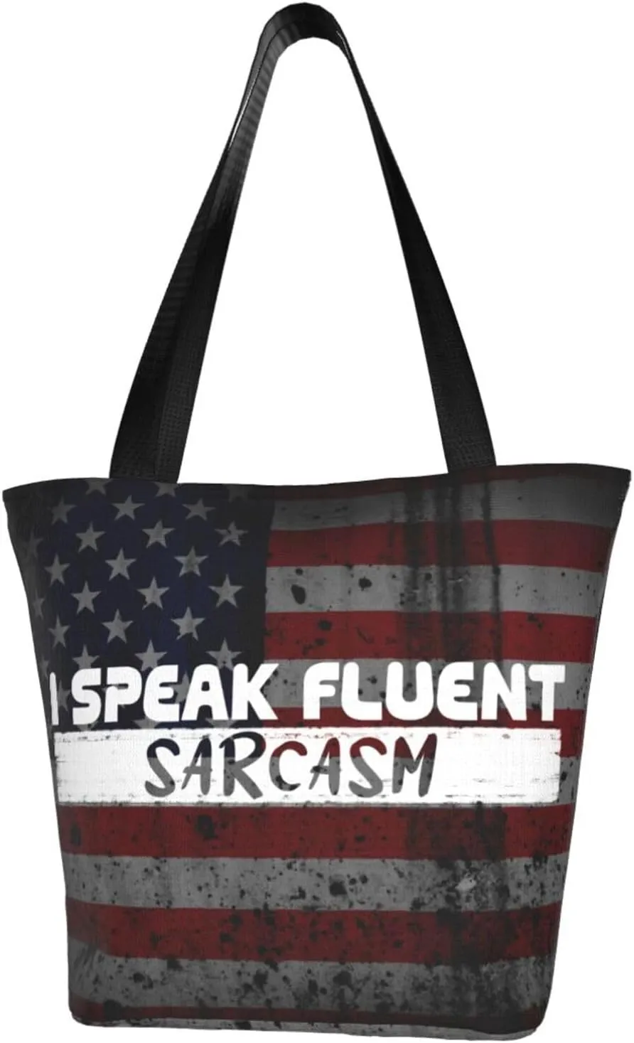 I Speak Fluent Sarcasm Fashion Shoulder Bag Large Capacity For Man Or Woman