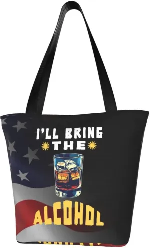 I'Ll Bring The Alcohol Fashion Shoulder Bag Large Capacity For Man Or Woman