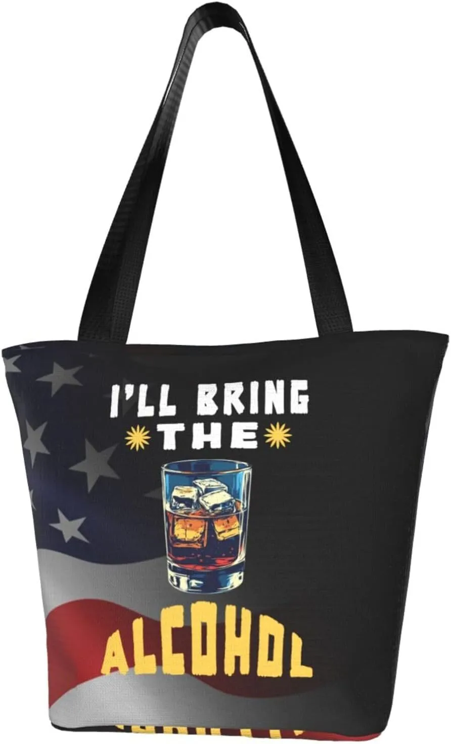 I'Ll Bring The Alcohol Fashion Shoulder Bag Large Capacity For Man Or Woman