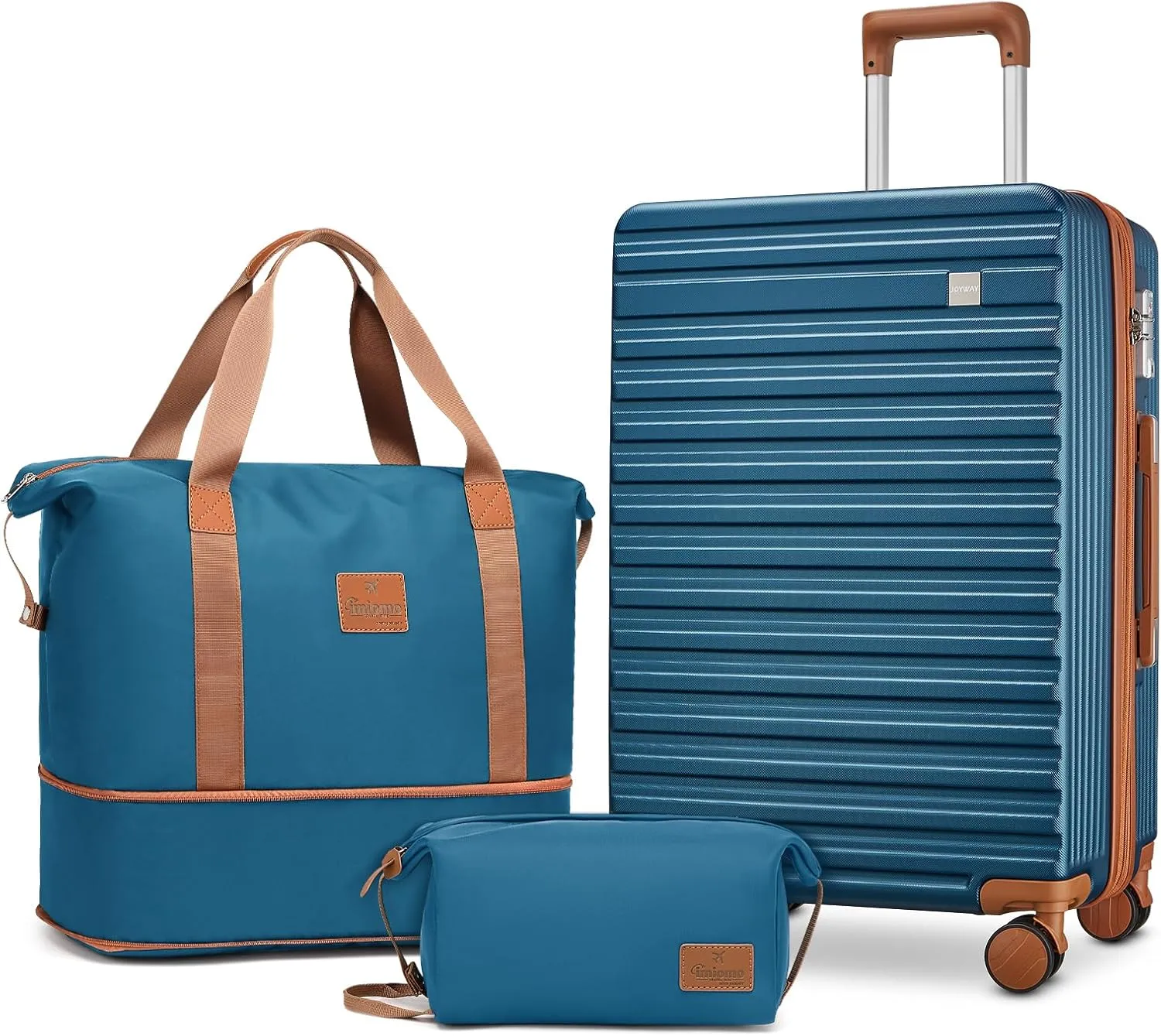 imiomo 24 Inch Luggage with Spinner Wheels, Hardside Checked Luggage, Lightweight Rolling Travel Luggage with TSA Lock