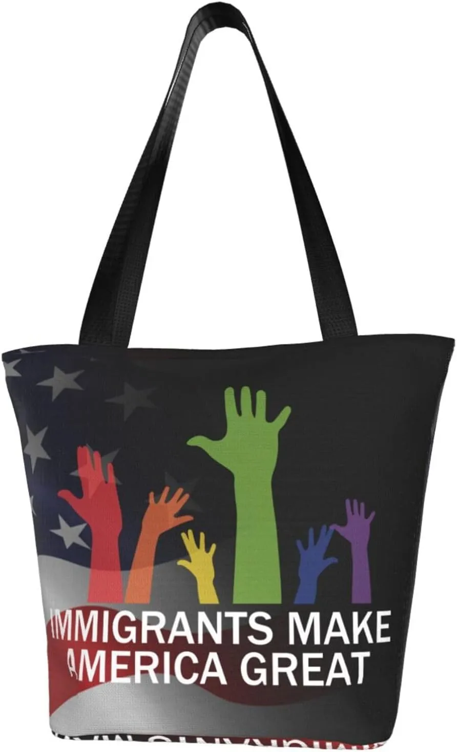 Immigrants Make America Great Fashion Shoulder Bag Large Capacity For Man Or Woman
