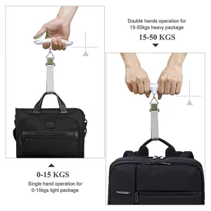 INFLUX Portable Digital Luggage Weighing Scale – Max Weight 50kg, Perfect for Travel Bags, Suitcases, and Travel Essentials – Lightweight Scale for Luggage & Travel Gear-Travel Essentials for Women