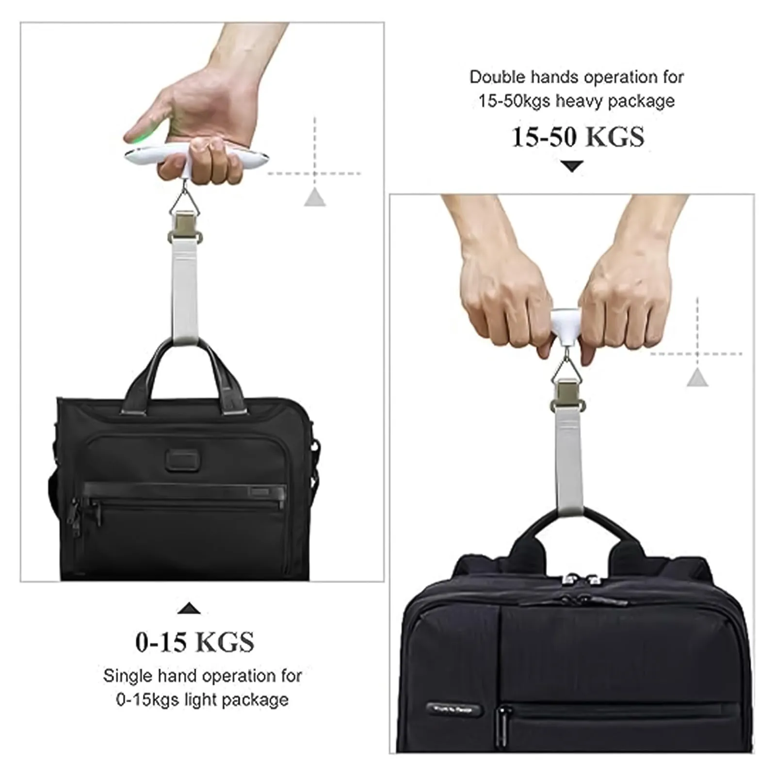 INFLUX Portable Digital Luggage Weighing Scale – Max Weight 50kg, Perfect for Travel Bags, Suitcases, and Travel Essentials – Lightweight Scale for Luggage & Travel Gear-Travel Essentials for Women
