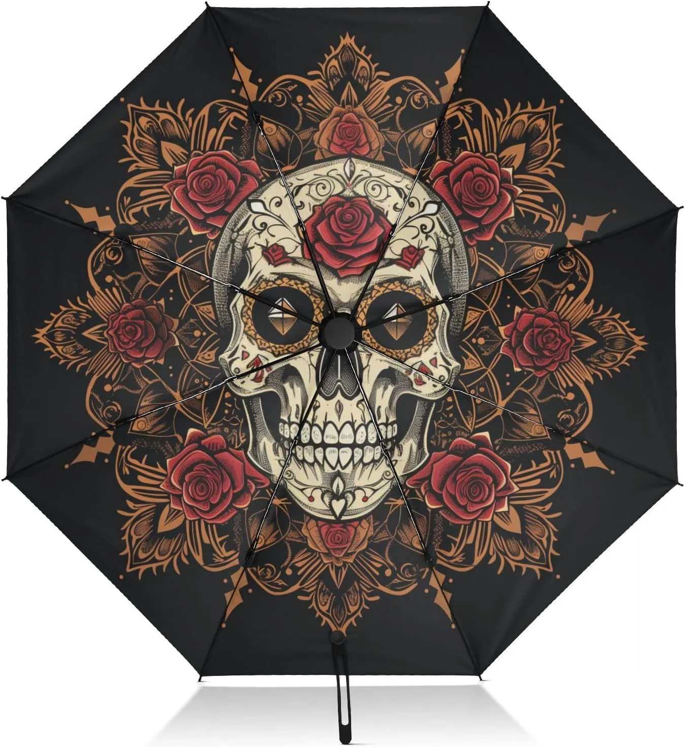 Inverted Umbrella, Windproof UV Protection Sun RainAutomatic Umbrella Compact Umbrella Reverse Umbrella for Women Men, Travel Folding Umbrella with Cover Bag