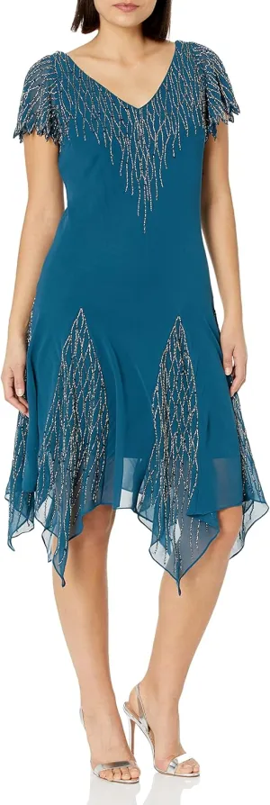 J Kara Women's Short Beaded Dress