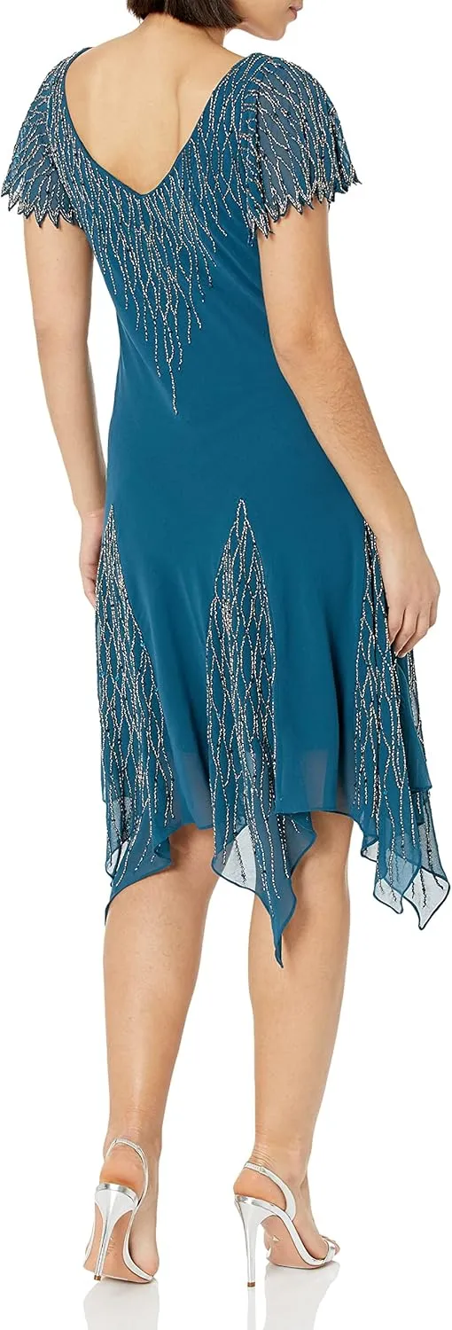 J Kara Women's Short Beaded Dress