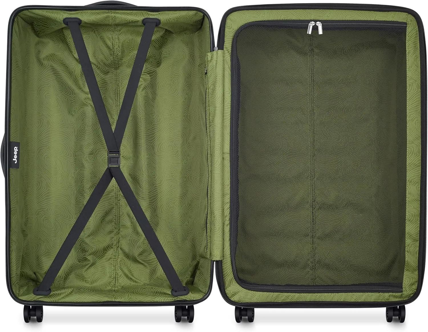 Jeep JH004C Hardside Expandable Luggage with Spinner Wheels