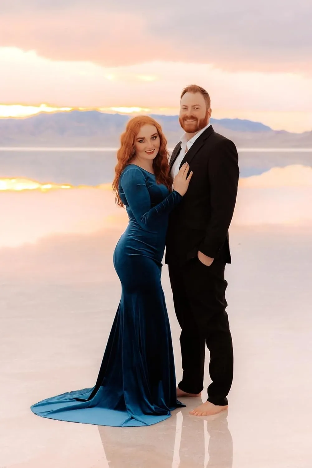 Jewel Neck Velvet Long Sleeves Evening Prom Dresses Mermaid Court Train Party Gowns Formal Zipper Back pp124
