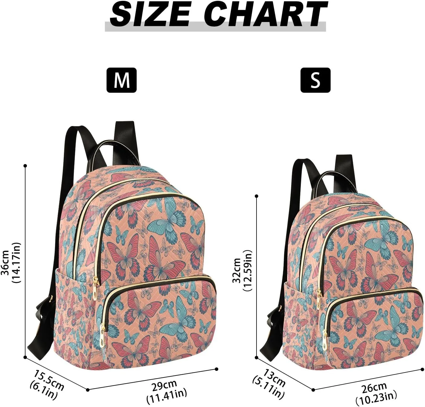 Joisal Butterfly Specimen Backpack Purse for Women Anti Theft Gym Backpack, Backpack for Traveling Medium