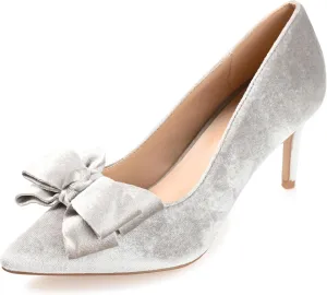 Journee Women's Crystol Evening Pumps Grey, 7.5