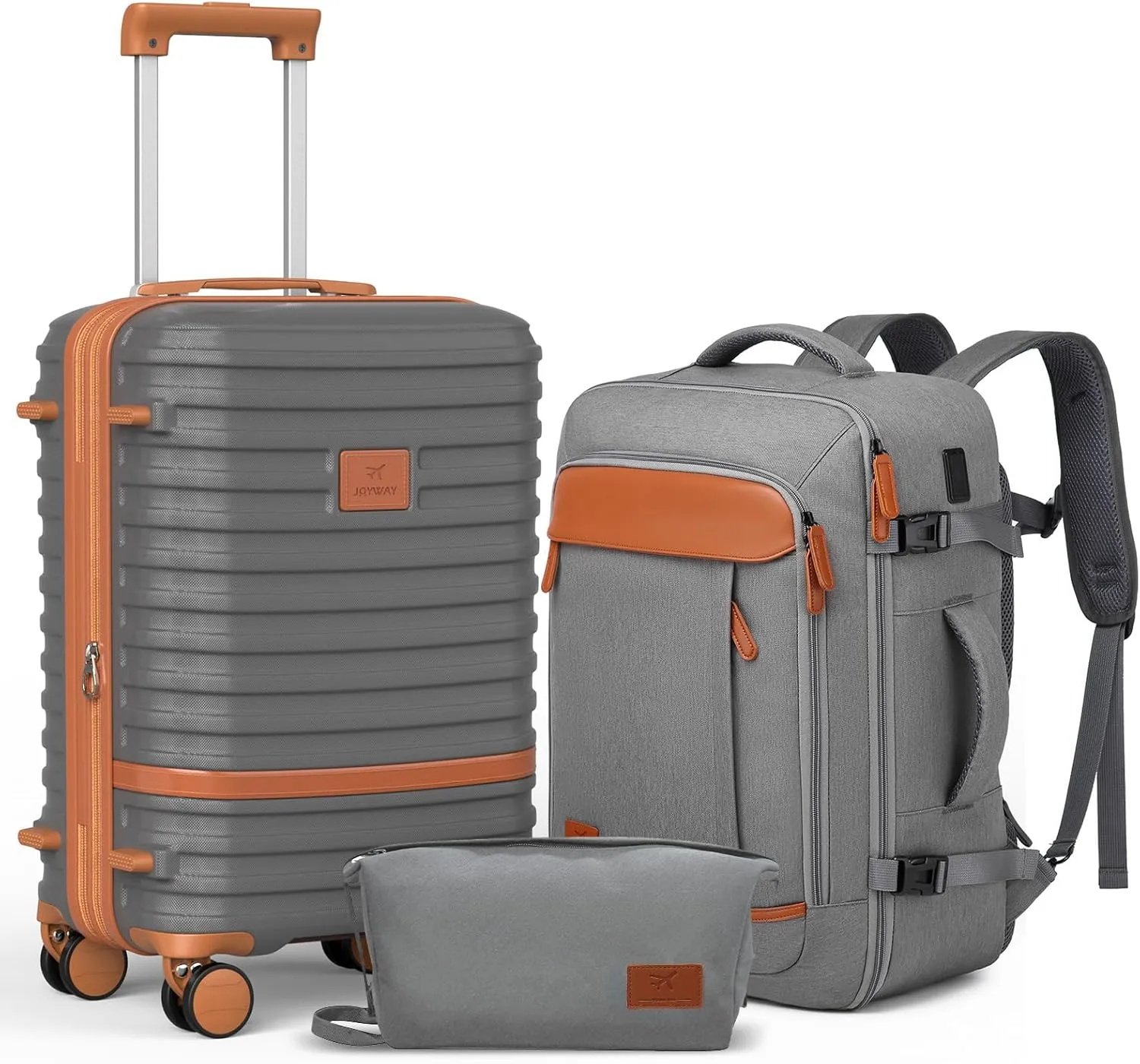 Joyway Expandable Carry on Luggage Sets Airline Approved, Lightweight Hard Shell 20 Inch Carry-on Suitcase with Spinner Wheels