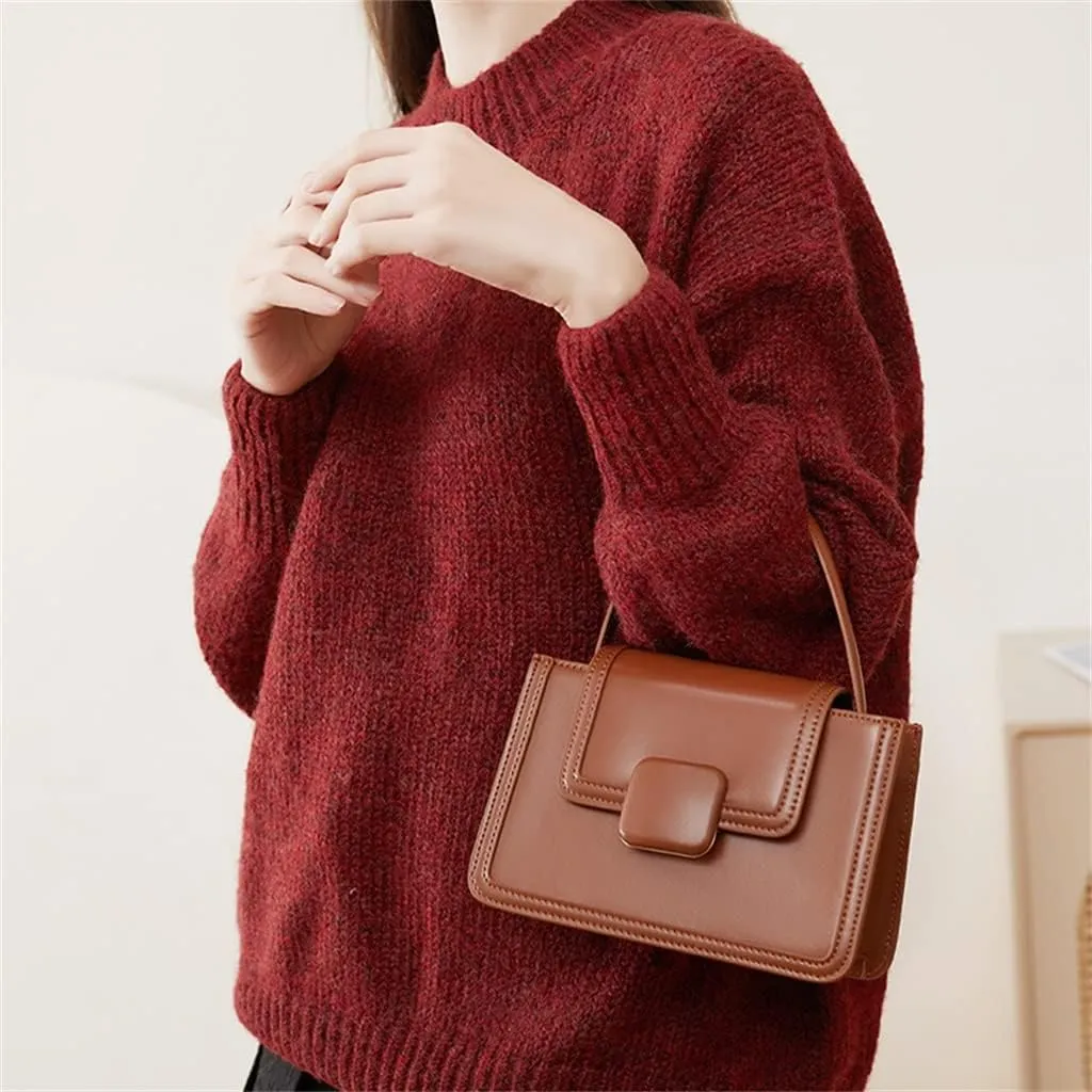 JSEIAJB Autumn and Winter Students Crossbody Bag Cute Bag Small Bag Texture Female Bag