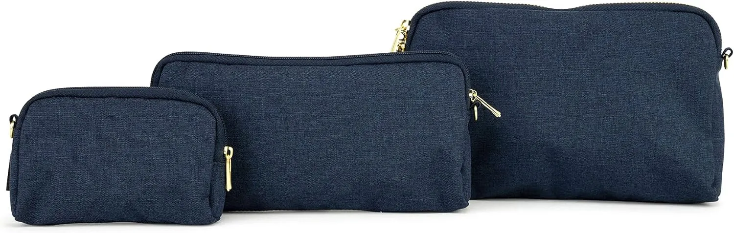 JuJuBe | Be Set Organization Pouches, Pretty Travel Toiletry Bag Set for Women, Stylish Party Clutch or Handbag