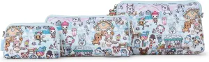 JuJuBe | Be Set Organization Pouches, Pretty Travel Toiletry Bag Set for Women, Stylish Party Clutch or Handbag