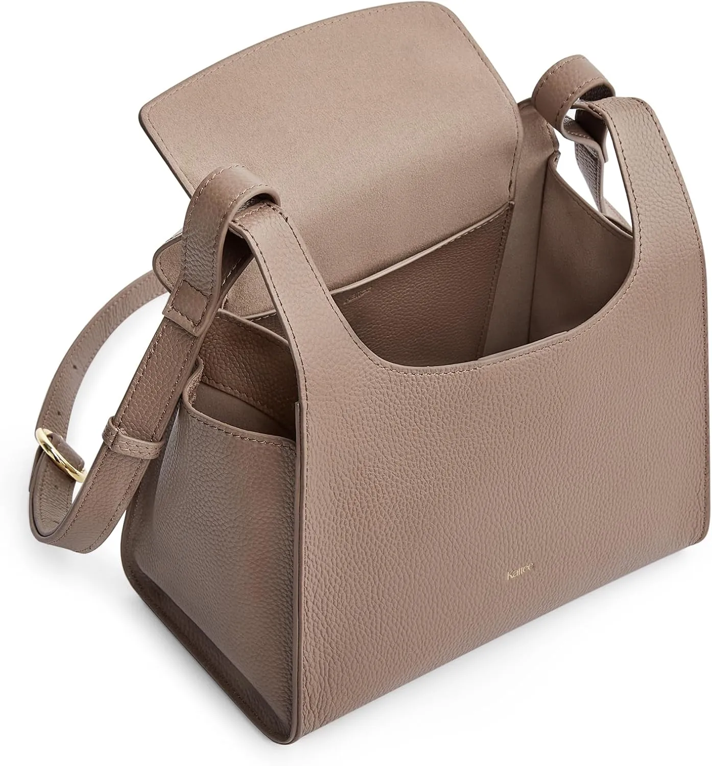 Kattee Small Soft Leather Crossbody Bag for Women Purses Handbags Shoulder Satchel Fashionable Lightweight Design Minimalism