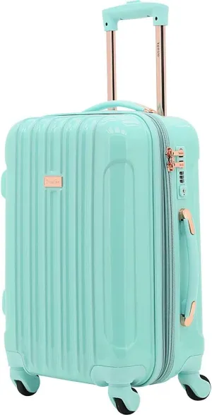 kensie Women's Alma Luggage Set, Opal, 20-Inch Carry-On