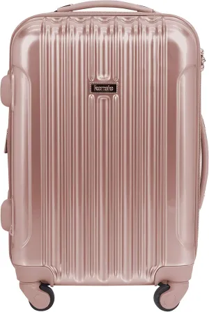 kensie Women's Alma Luggage Set, Rose Gold, 20-Inch Carry-On