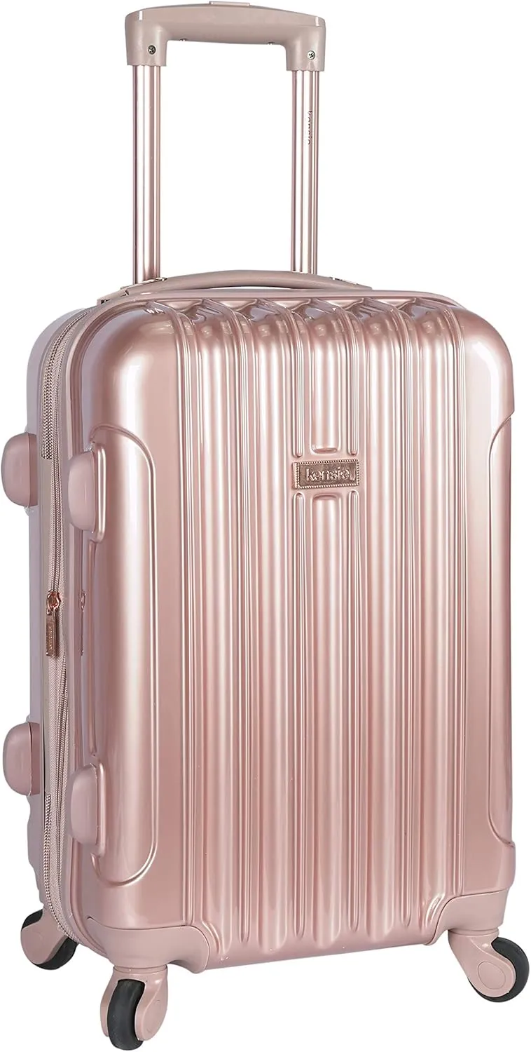 kensie Women's Alma Luggage Set, Rose Gold, 20-Inch Carry-On