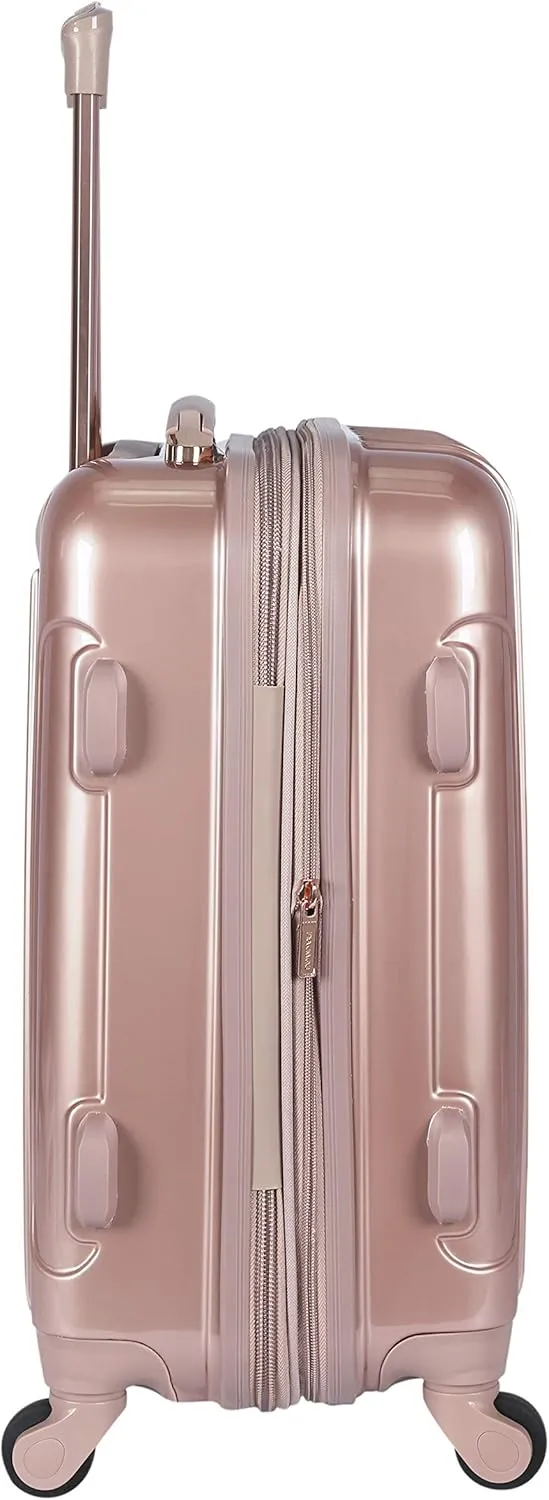 kensie Women's Alma Luggage Set, Rose Gold, 20-Inch Carry-On