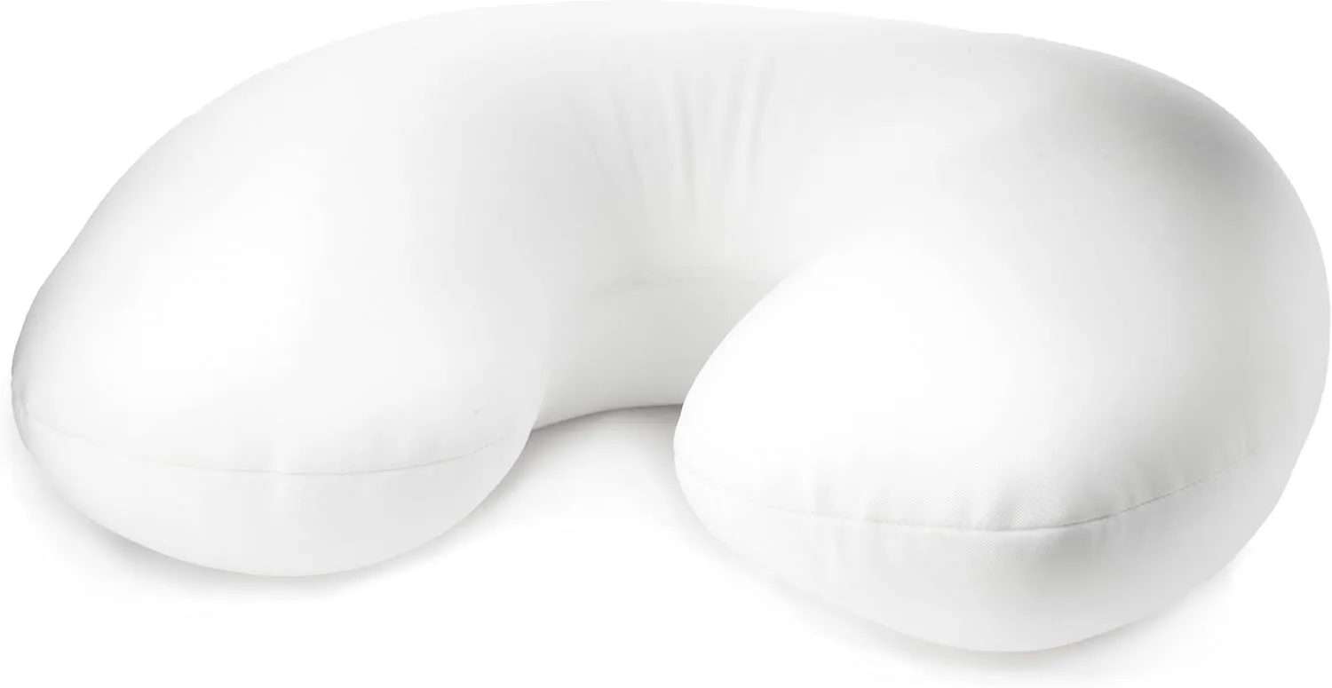 Kikkerland Zip and Flip Travel Neck Back Pillow Cute Compact Plush Blue Whale