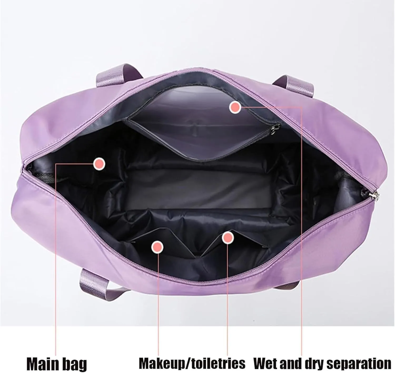 Klarson Travel Bag, Klarson Expandable Bag with Wheels, Collapsible Luggage with Wheels (Black,One Size)