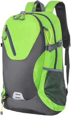 Knapsack Large Capacity Travel Daypack Waterproof Large Capacity Casual Sports Backpack Travel Backpack for Camping Commuting, Green