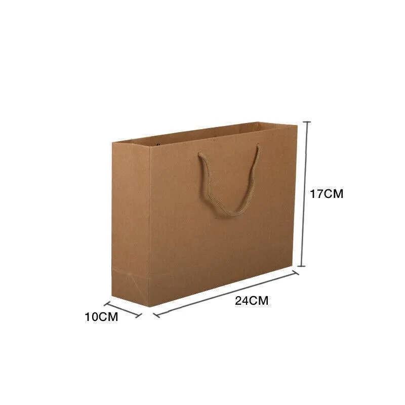 Kraft Paper Bags with Handles 50PCS 6Sizes