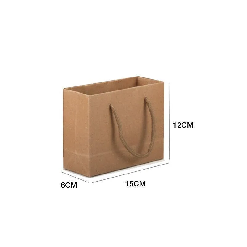 Kraft Paper Bags with Handles 50PCS 6Sizes