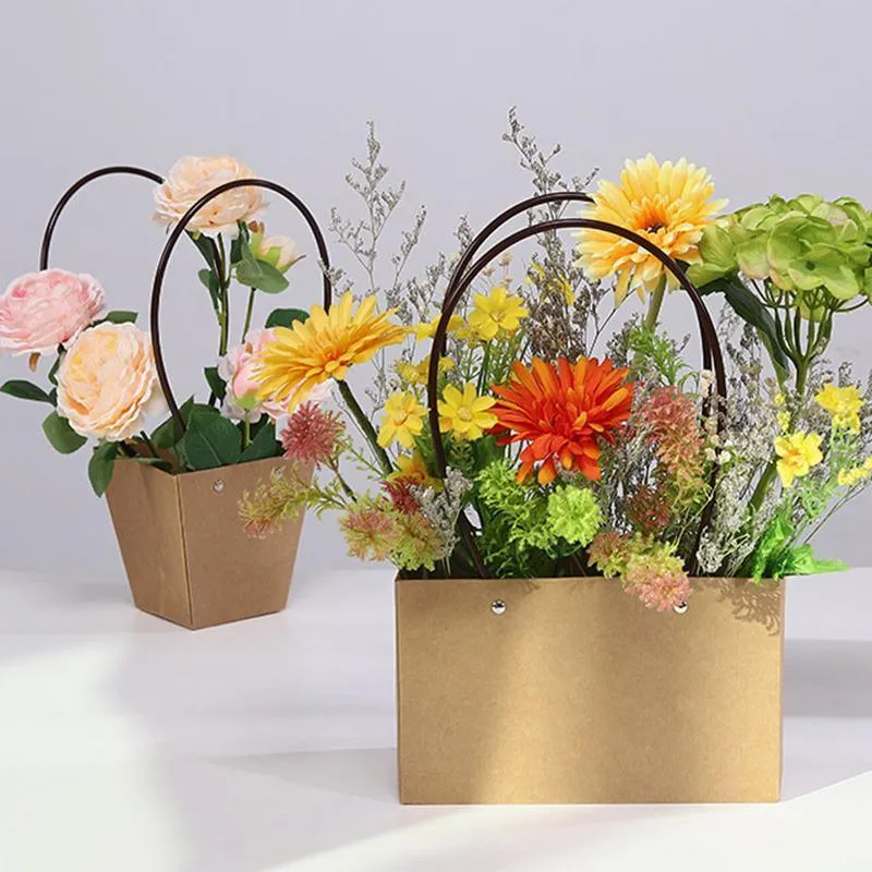 Kraft Paper Flower Bags 25PCS 5Sizes