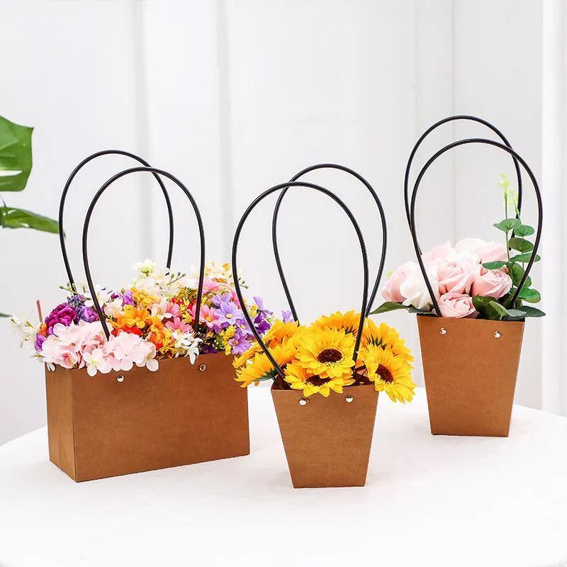 Kraft Paper Flower Bags 25PCS 5Sizes