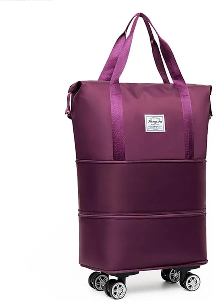 Kulken Pepepo Beentetravel Bag With Wheels,Large Capacity Travel Bag -Universal Wheel Removable,2025 New Large Capacity Travel Bag, Universal Wheel Removable (Light purple)