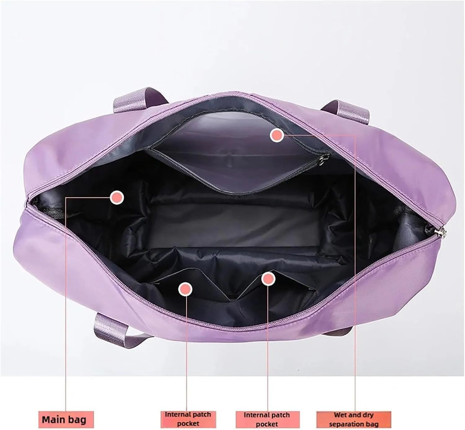 Kulken Travel Bag With Wheels, Beente Travel Bag With Wheels, 2025 New Large Capacity Bags - Universal Removable, Expandable Foldable (Pink)