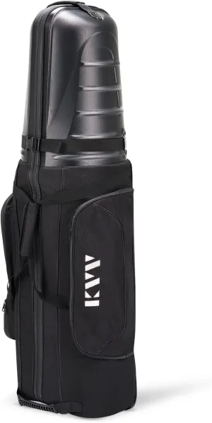 KVV H-Series Semihard Golf Travel Bag, ABS Hard Shell Top and Water Resist Polyester Oxford, Versatile Travel Bag for Golf Clubs and Other Sport Equipment